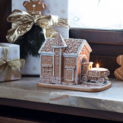 Villeroy & Boch "Winter Bakery Decoration" piparkoogimaja/küünlaalus 20x13x16cm цена и информация | Рождественские украшения | kaup24.ee