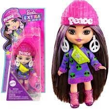 Мини-кукла Barbie Extra в фиолетовом платье цена и информация | Игрушки для девочек | kaup24.ee