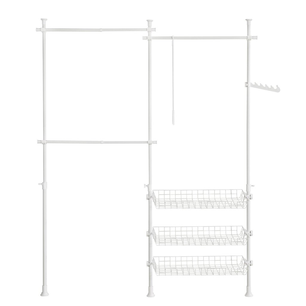 Avatud riidekapp SoBuy FRG34-W, valge hind ja info | Kapid | kaup24.ee