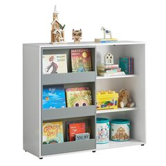 Lastetoa riiul SoBuy KMB33-W, valge цена и информация | Полки для книг и игрушек | kaup24.ee