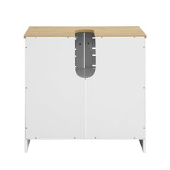 Шкаф для ванной комнаты SoBuy BZR40-W, белый цена и информация | Шкафчики для ванной | kaup24.ee