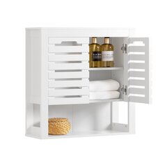 Шкаф для ванной SoBuy BZR51-W, белый цена и информация | Шкафчики для ванной | kaup24.ee