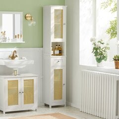 Шкаф для ванной комнаты SoBuy BZR70-W, белый цвет цена и информация | Шкафчики для ванной | kaup24.ee