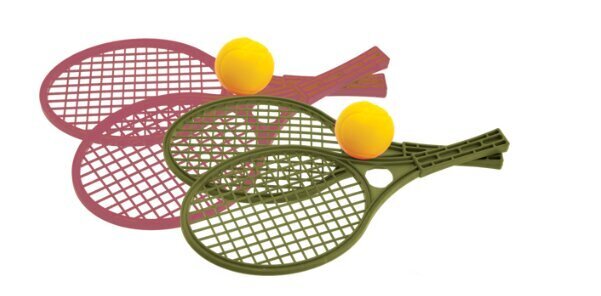 Laste tennisereketid palliga Mochtoys 12450 цена и информация | Mänguasjad (vesi, rand ja liiv) | kaup24.ee