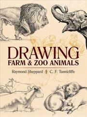 Drawing Farm and Zoo Animals hind ja info | Kunstiraamatud | kaup24.ee