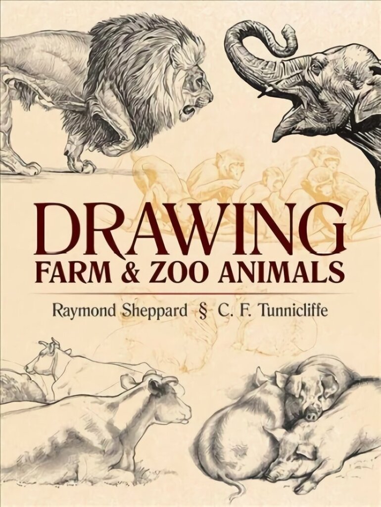Drawing Farm and Zoo Animals цена и информация | Kunstiraamatud | kaup24.ee