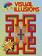 3-D Coloring Book - Visual Illusions hind ja info | Värviraamatud | kaup24.ee