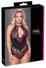 Seksikas bodi Cottelli Curves, must/lilla XL-4XL цена и информация | Сексуальное женское белье | kaup24.ee