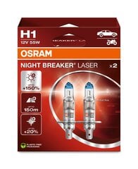 Автомобильная лампа Osram 64150NL H1 12V 55W цена и информация | Автомобильные лампочки | kaup24.ee