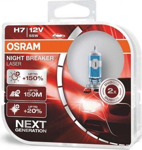 Autopirn Osram Night Breaker Laser H7 12V 55W цена и информация | Autopirnid | kaup24.ee
