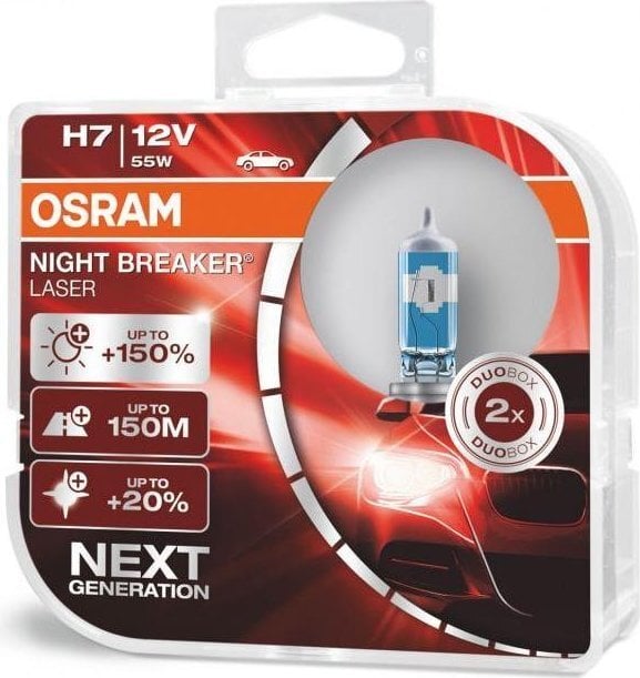 Autopirn Osram Night Breaker Laser H7 12V 55W hind ja info | Autopirnid | kaup24.ee