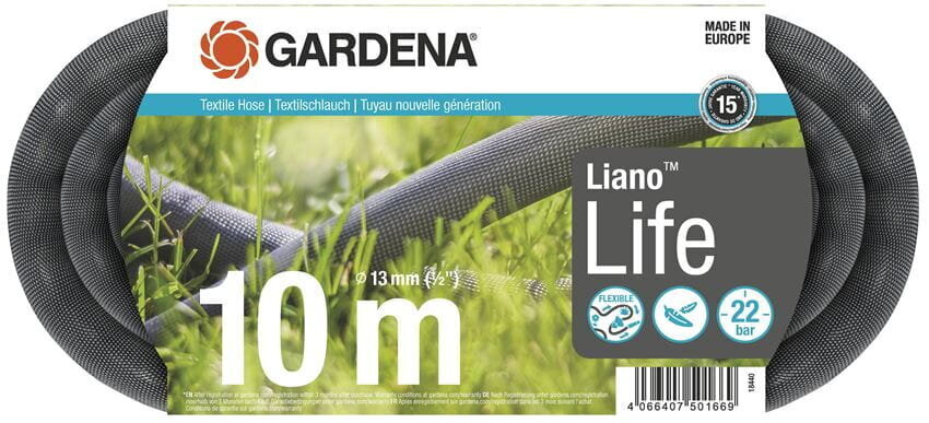 Tekstiilist voolik Gardena Liano™ Life 18440-20, 10m hind ja info | Kastekannud, voolikud, niisutus | kaup24.ee