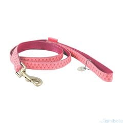 Кожаный поводок Amibelle для собак Mac, розовый цвет цена и информация | Поводки для собак | kaup24.ee