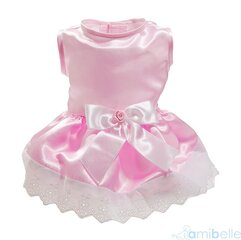 Платье вечернее Amibelle, розовое цена и информация | Одежда для собак | kaup24.ee