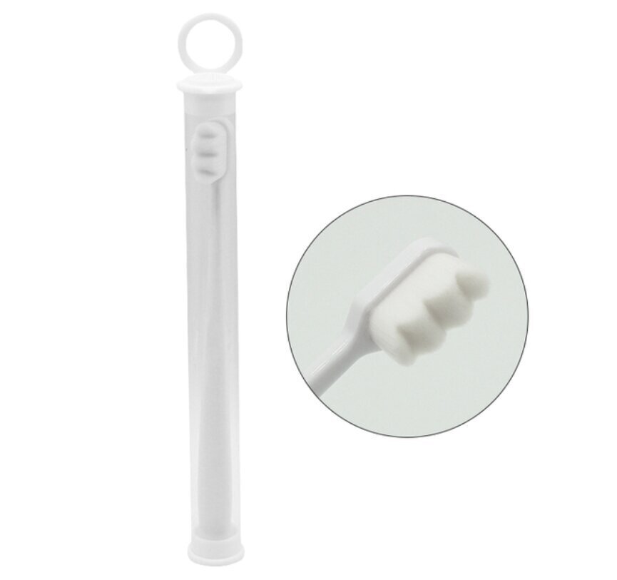 Komplektis 2 Nano hambaharja ümbristega, valge ja must hind ja info | Suuhügieen | kaup24.ee