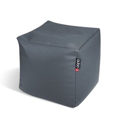 Tumba Qubo™ Cube 25 Fig Soft Fit, hall цена и информация | Кресла-мешки и пуфы | kaup24.ee