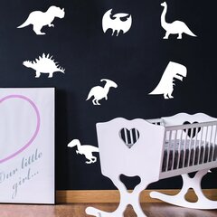 Светоотражающие наклейки на стену Динозавры Светящиеся в темноте стикеры Декор для детской комнаты - 40 шт. (15 см) цена и информация | Декоративные наклейки | kaup24.ee