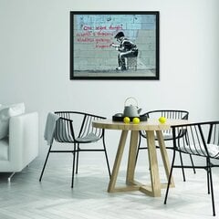 Seinaplakat Banksy Graffiti Diogenes Quote Interior Decor - 78 x 55 cm hind ja info | Seinapildid | kaup24.ee