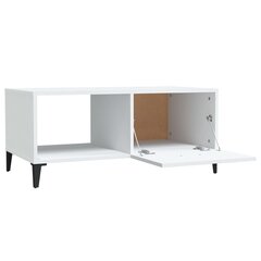 vidaXL kohvilaud, valge, 90 x 50 x 40 cm, tehispuit hind ja info | Diivanilauad | kaup24.ee