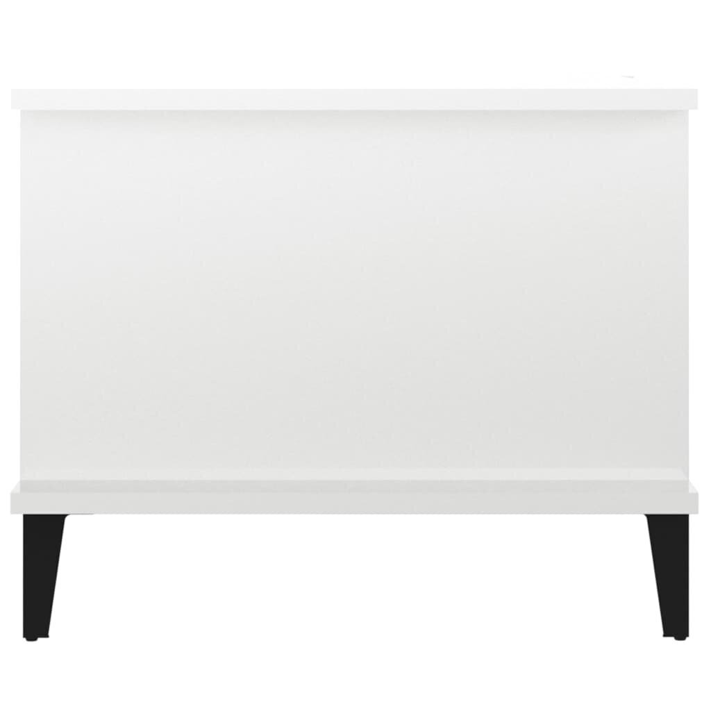 vidaXL kohvilaud, kõrgläikega valge, 90 x 50 x 40 cm, tehispuit hind ja info | Diivanilauad | kaup24.ee