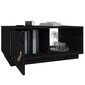 vidaXL kohvilaud, must, 80 x 50 x 35,5 cm, männipuit hind ja info | Diivanilauad | kaup24.ee