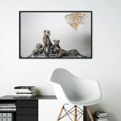 Настенный плакат с Леопардами Декор интерьера - 120 х 81 см цена и информация | Картины, живопись | kaup24.ee