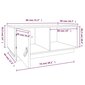 vidaXL kohvilaud, valge, 80x50x35,5 cm, männipuit hind ja info | Diivanilauad | kaup24.ee