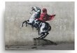 Seinapildi lõuend Banksy grafiti Napoleon hobusel – 100 x 71 cm цена и информация | Seinapildid | kaup24.ee