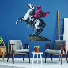 Vinüülseinakleebis Banksy Graffiti Napoleon hobuse seljas – 140 x 132 cm цена и информация | Декоративные наклейки | kaup24.ee
