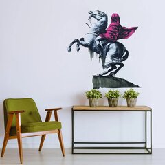 Vinüülseinakleebis Banksy Graffiti Napoleon hobuse seljas – 140 x 132 cm цена и информация | Декоративные наклейки | kaup24.ee