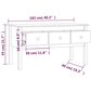 vidaXL kohvilaud, 102 x 49 x 55 cm, männipuit hind ja info | Diivanilauad | kaup24.ee