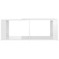 vidaXL kohvilaud, kõrgläikega valge, 100x50x36 cm, tehispuit hind ja info | Diivanilauad | kaup24.ee