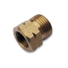 Adapter 21,8L isane / 3/8" L emane - BRASS цена и информация | Инструменты крепления | kaup24.ee