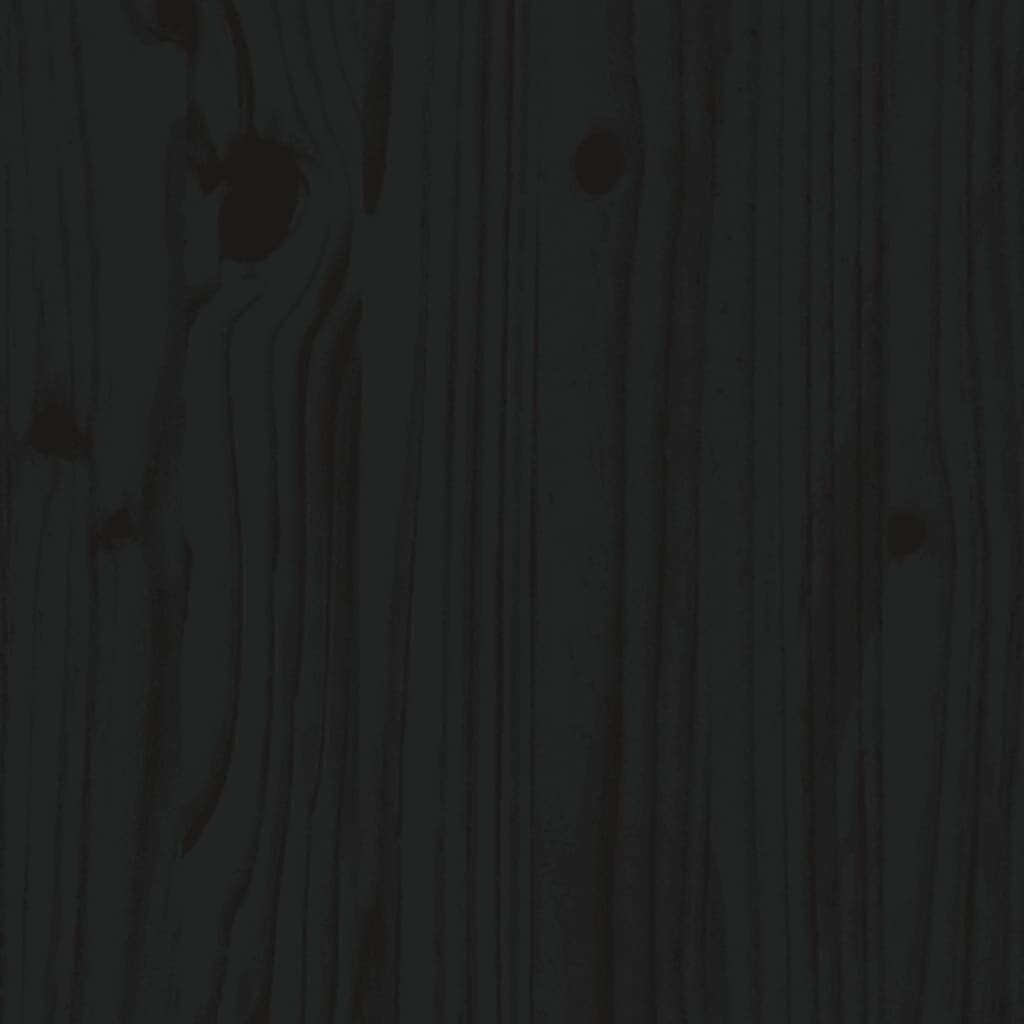 vidaXL kohvilaud, must, 120x50x40,5 cm, männipuit hind ja info | Diivanilauad | kaup24.ee