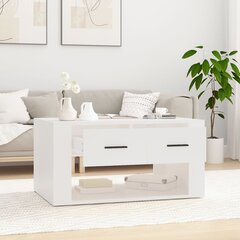 vidaXL kohvilaud, valge, 80 x 50 x 40 cm, tehispuit hind ja info | Diivanilauad | kaup24.ee