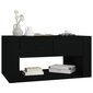 vidaXL kohvilaud, must, 102 x 50 x 45 cm, tehispuit hind ja info | Diivanilauad | kaup24.ee