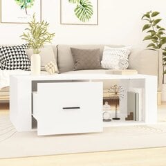 vidaXL kohvilaud, valge, 100 x 50,5 x 35 cm, tehispuit hind ja info | Diivanilauad | kaup24.ee