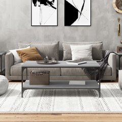 vidaXL kohvilaud, hall Sonoma tamm, 80x50x40 cm, tehispuit цена и информация | Журнальные столики | kaup24.ee