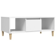 vidaXL kohvilaud, valge, 90x50x36,5 cm, tehispuit hind ja info | Diivanilauad | kaup24.ee