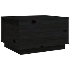 vidaXL kohvilaud, must, 60x50x35 cm, männipuit hind ja info | Diivanilauad | kaup24.ee
