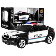 RC politseiauto BMW X6, 1:24 цена и информация | Игрушки для мальчиков | kaup24.ee