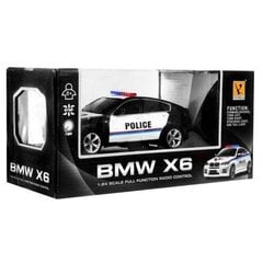 RC politseiauto BMW X6, 1:24 цена и информация | Игрушки для мальчиков | kaup24.ee