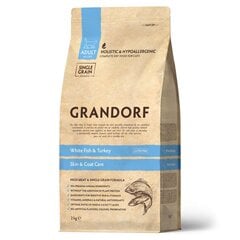 Kuivtoit täiskasvanud kodukassidele, kalaga, Grandorf, 2 kg hind ja info | Kuivtoit kassidele | kaup24.ee