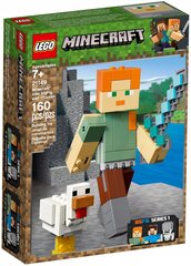 LEGO MINECRAFT 21149 BigFig Алекс с цыпленком цена и информация | Конструкторы и кубики | kaup24.ee