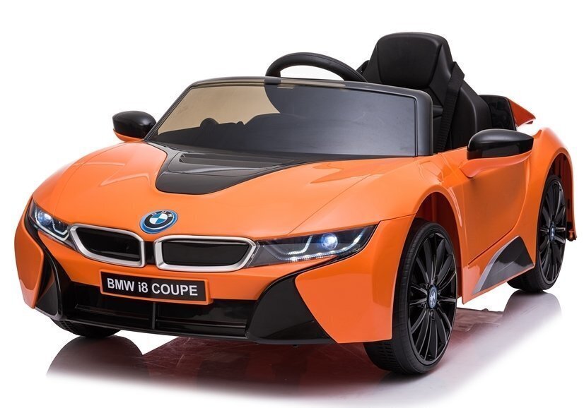 BMW I8 JE1001 ühekohaline elektriauto oranž цена и информация | Laste elektriautod | kaup24.ee