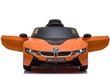 BMW I8 JE1001 ühekohaline elektriauto oranž цена и информация | Laste elektriautod | kaup24.ee