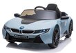 BMW I8 JE1001 ühekohaline elektriauto, sinine цена и информация | Laste elektriautod | kaup24.ee