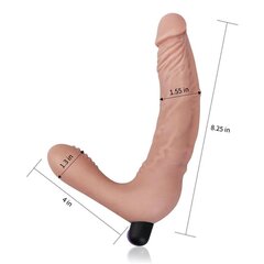 Vibraator Strapless Double Dildo, silikoonist, usb hind ja info | Vibraatorid | kaup24.ee