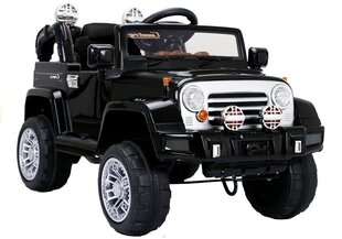 Jeep JJ245 ühekohaline elektriauto lastele, must цена и информация | Электромобили для детей | kaup24.ee