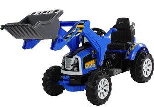 Elektriline laste traktor koos laaduriga Sinine hind ja info | Laste elektriautod | kaup24.ee